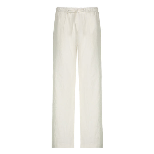 Damen weite Sommerhose mit verstellbarem Bund und praktischen Seitentaschen R&B