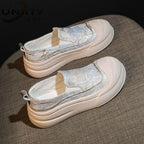 Damen Slip-On Sneakers mit elastischem Obermaterial und dämpfender Sohle
