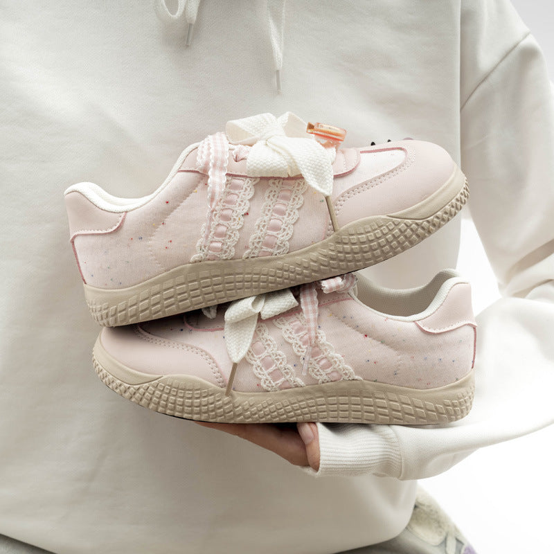 Damen Sneakers mit dekorativen Spitzen und atmungsaktivem Obermaterial R&B