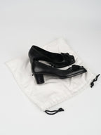 Damen elegante Pumps mit modischer Schleifenapplikation