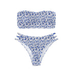 Damen Bandeau-Bikini mit raffiniertem Gummizug R&B