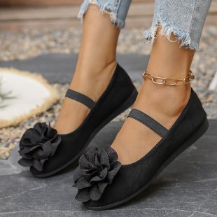 Damen Ballerinas mit floralem Dekor R&B