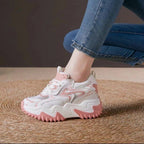 Damen Chunky Sneakers mit luftiger Mesh-Oberfläche und dämpfendem Komfort