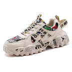 Damen Sportliche Sneaker mit einzigartigem Print-Design R&B