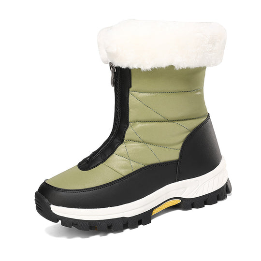 Damen thermoisolierte Winterstiefel mit Außensohle und bequemem Futter R&B