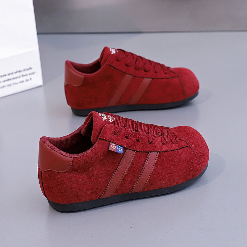 Damen lässige Sneakers mit weichem Obermaterial und rutschfester Sohle R&B