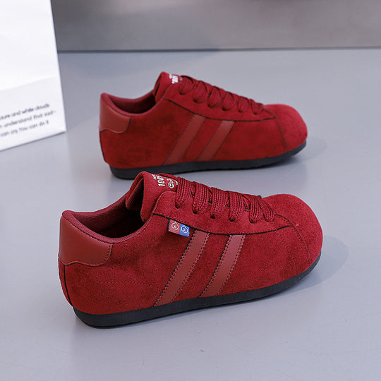 Damen lässige Sneakers mit weichem Obermaterial und rutschfester Sohle R&B