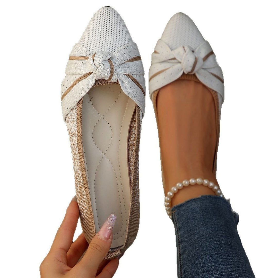Damen elegante Slip-On Ballerinas mit Schmuckdetails R&B