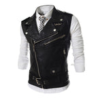 Damen Biker-Weste mit asymmetrischem Reißverschluss und Taschen