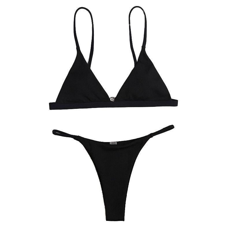 Damen Triangel-Bikini-Oberteil mit verstellbaren Trägern R&B