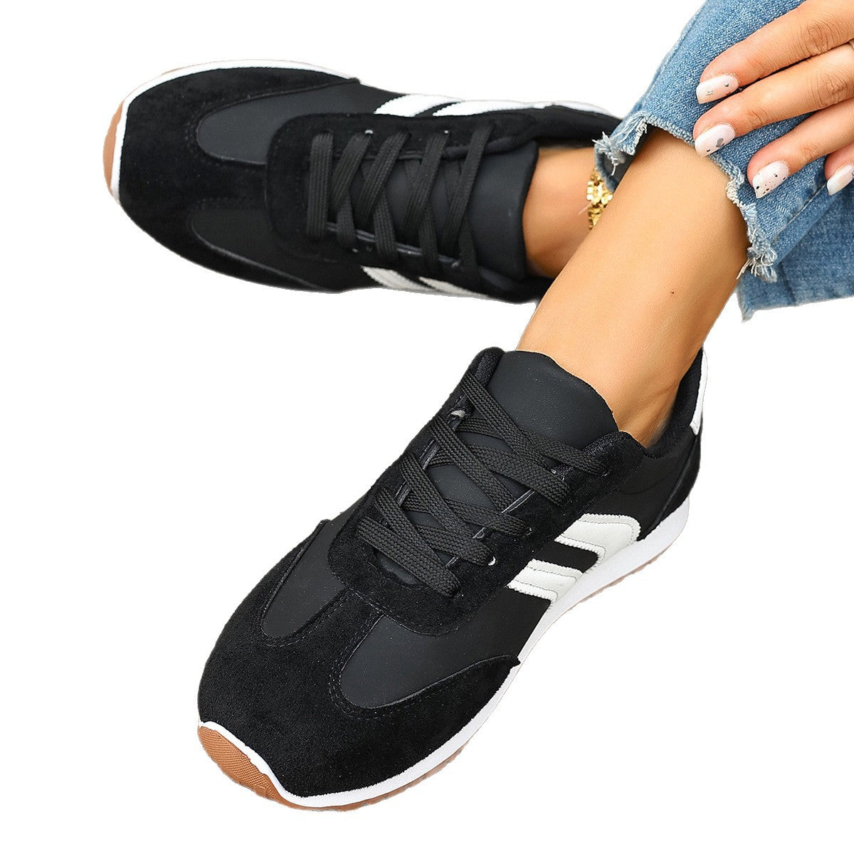 Damen Sportliche Sneakers mit atmungsaktiver Mesh-Oberfläche und klassisch-modernem Design R&B