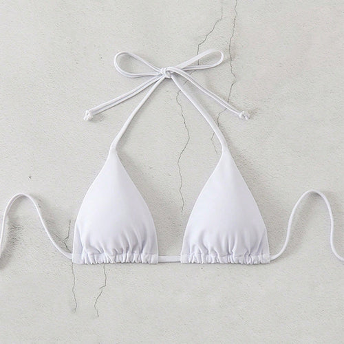 Damen Triangle-Bikinioberteil mit raffiniertem Tiermotiv R&B