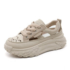 Damen Chunky Sneakers mit atmungsaktiver Oberflächenstruktur und innovativem Sohlenprofil R&B