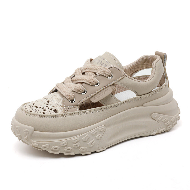 Damen Chunky Sneakers mit atmungsaktiver Oberflächenstruktur und innovativem Sohlenprofil R&B
