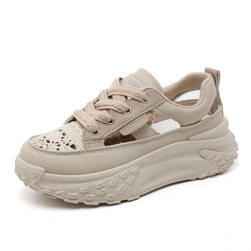 Damen Chunky Sneakers mit atmungsaktiver Oberflächenstruktur und innovativem Sohlenprofil R&B