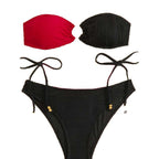 Damen Bandeau Bikini mit raffinierten Akzenten R&B
