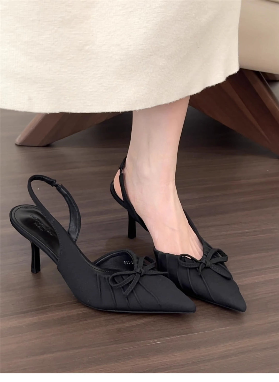 Damen Sling Pumps mit eleganter Schleifenverzierung R&B