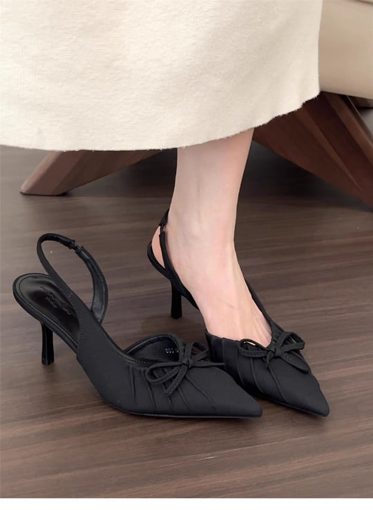 Damen Sling Pumps mit eleganter Schleifenverzierung R&B