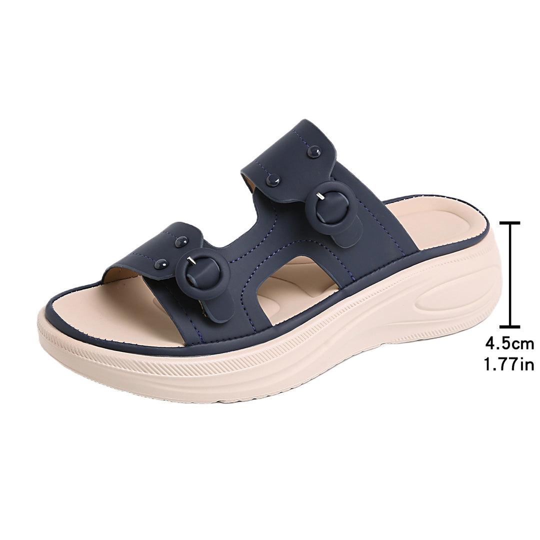Damen bequeme und stylische Sandalen mit verstellbaren Riemen R&B