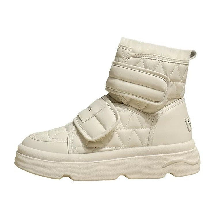 Damen Gefütterte Winterstiefel mit verstellbarem Klettverschluss und stylischem Design R&B