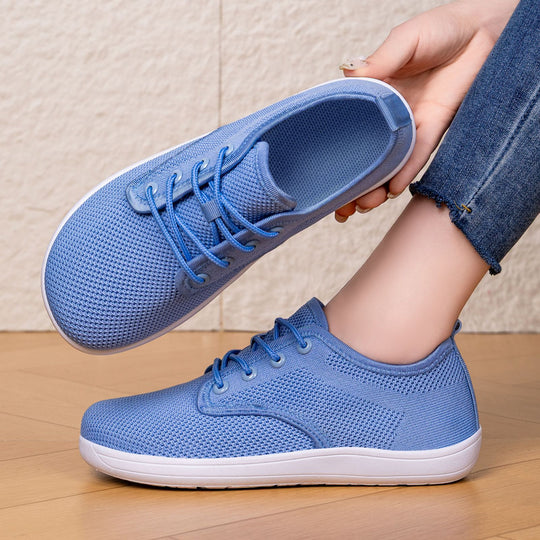 Damen Atmungsaktive Sneaker mit elastischem Lederoberteil R&B