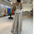 Damen Maxikleid mit asymmetrischem Saum R&B