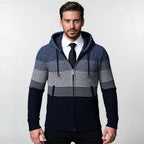Herren modische Hoodie-Jacke mit strukturiertem Design und praktischen Taschen