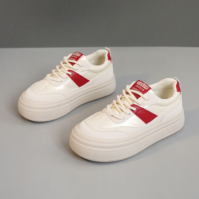 Damen sportliche Plateau-Sneaker mit modischem Design und bequemer Dämpfung R&B