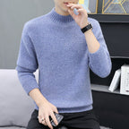 Herren warmer Rollkragenpullover aus weichem Strick