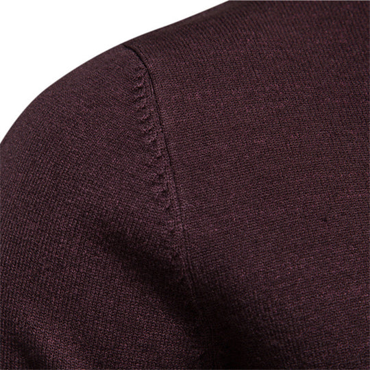 Herren eleganter Rollkragenpullover aus feiner Wolle R&B