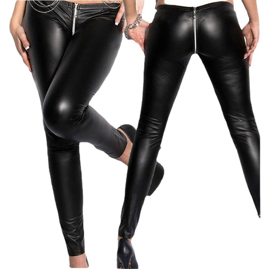 Damen Leggings im stylischen look mit modischen Riss-Details R&B