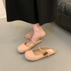 Damen elegante Ballerinas mit modischem Riemchen und komfortabler Innensohle R&B