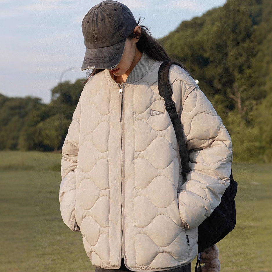 Damen wattierte Freizeitjacke mit gestepptem Design und praktischen Taschen R&B
