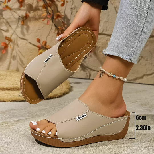 Damen Komfortable Plateau-Sandalen R&B
