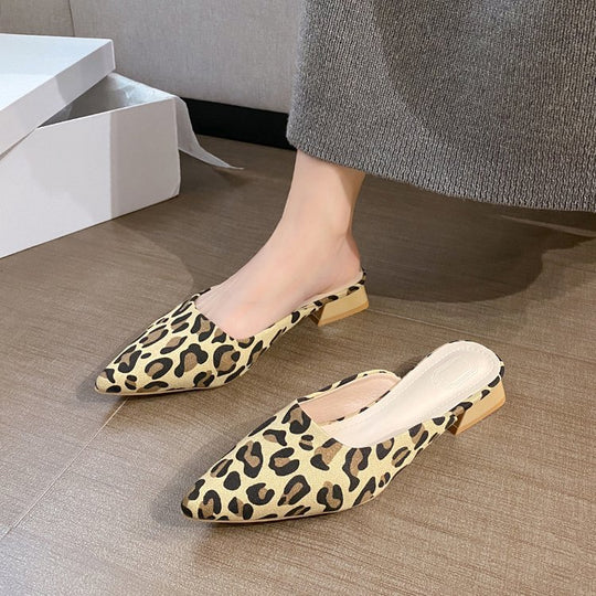Damen elegante Spitzenschuhe mit offenem Fersenbereich R&B