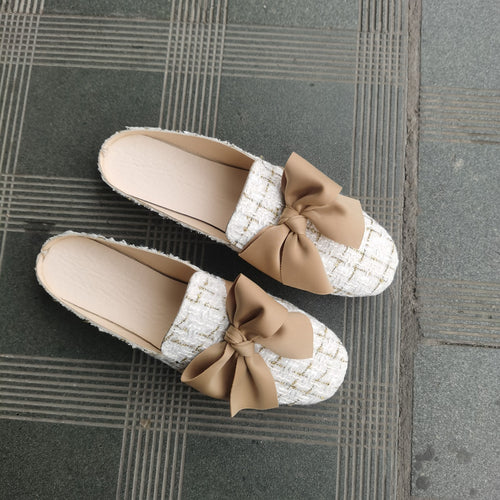 Damen Elegante und bequeme Slipper mit Perlenapplikation R&B