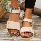 Damen Bequeme Sandalen mit verstellbarem Riemen R&B