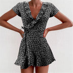 Damen Verspieltes Sommerkleid mit Rüschendetails und floralen Mustern R&B