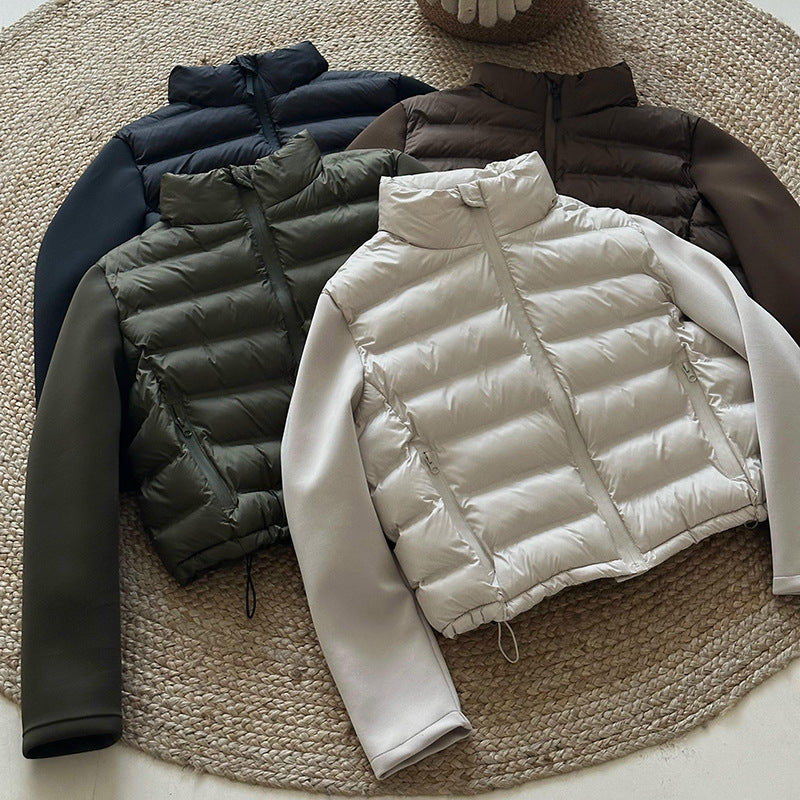 Damen Funktionale Pufferjacke mit Taschen und hohem Kragen R&B