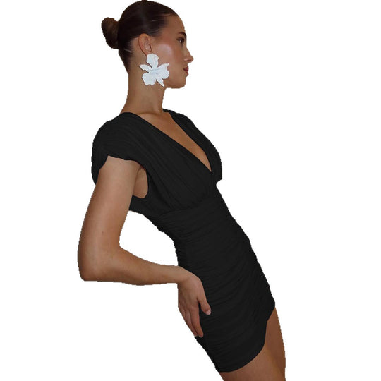 Damen Mini-Kleid mit raffinierten Drapierungsdetails R&B
