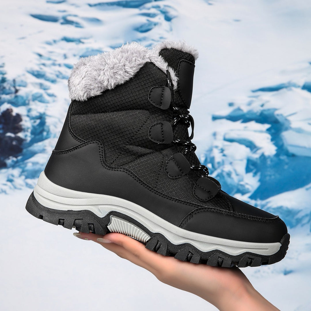 Damen Warme Winterstiefel mit isolierendem Fleece und rutschfester Sohle R&B