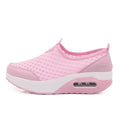 Damen Bequeme Slip-On Sneakers mit atmungsaktivem Obermaterial und dämpfendem Fußbett