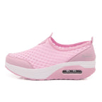 Damen Bequeme Slip-On Sneakers mit atmungsaktivem Obermaterial und dämpfendem Fußbett