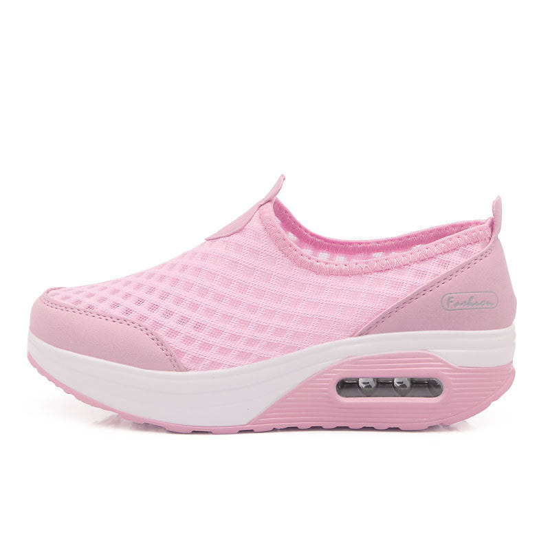 Damen Bequeme Slip-On Sneakers mit atmungsaktivem Obermaterial und dämpfendem Fußbett