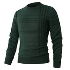 Herren Pullover mit strukturiertem Muster und Rundhalsausschnitt R&B