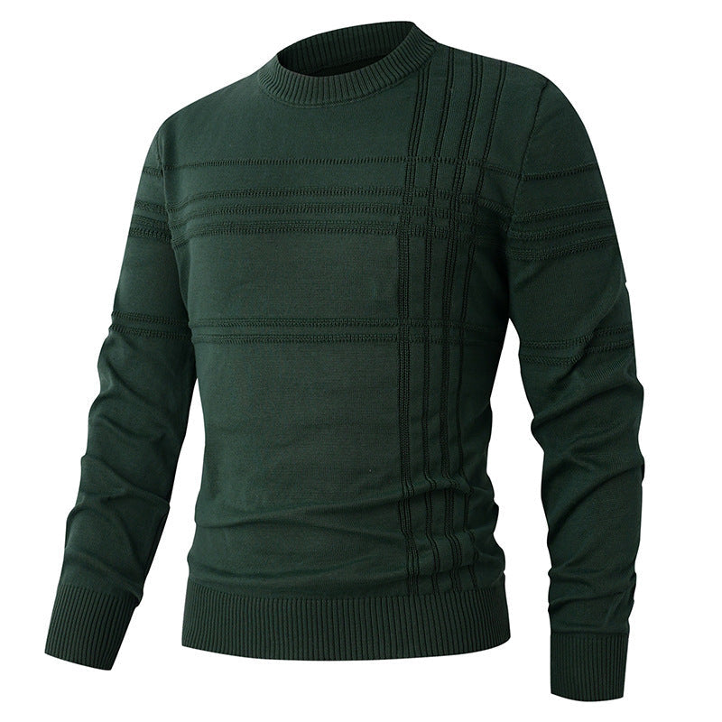 Herren Pullover mit strukturiertem Muster und Rundhalsausschnitt R&B