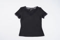 Damen Elegantes Spitzen-T-Shirt mit V-Ausschnitt und Kurzarm R&B