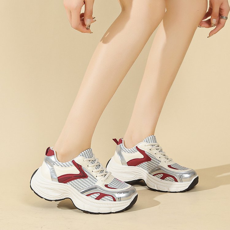 Damen sportliche Sneakers mit atmungsaktivem Netzdesign und elegantem Profil R&B