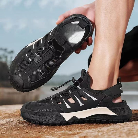 Damen Sportliche Outdoor-Sandalen mit atembraumsaktivem Obermaterial und rutschfester Sohle R&B