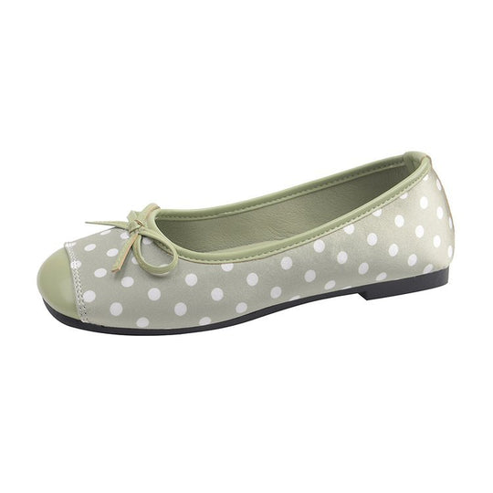 Damen Ballerinas mit verspieltem Punktedesign und zierlichem Schleifenakzent R&B